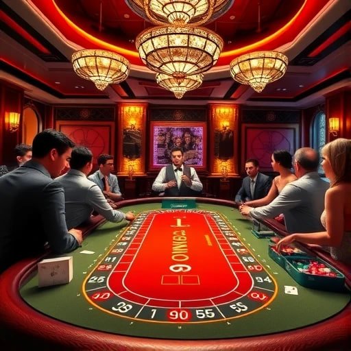 Pengguna menikmati permainan live casino di perangkat mobile dengan kontrol penuh